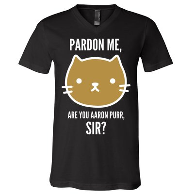 Pardon Me Are You Aaron Purr, Sir? V-Neck T-Shirt