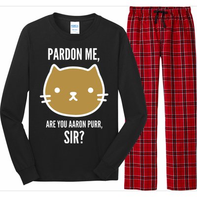 Pardon Me Are You Aaron Purr, Sir? Long Sleeve Pajama Set