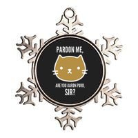 Pardon Me Are You Aaron Purr, Sir? Metallic Star Ornament