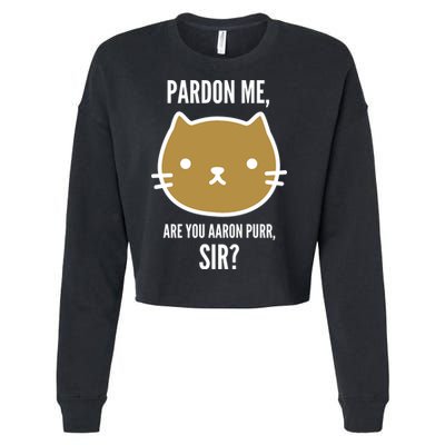Pardon Me Are You Aaron Purr, Sir? Cropped Pullover Crew