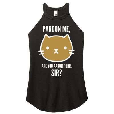 Pardon Me Are You Aaron Purr, Sir? Women's Perfect Tri Rocker Tank