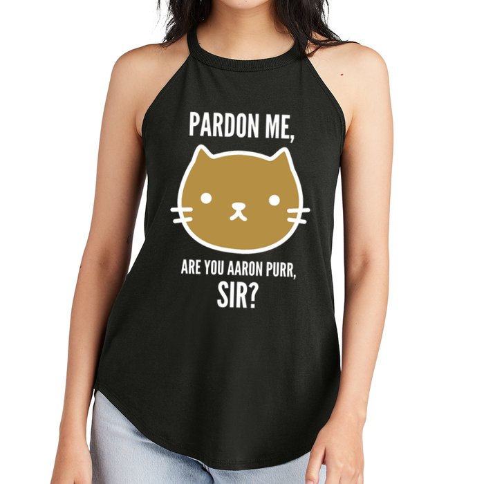 Pardon Me Are You Aaron Purr, Sir? Women's Perfect Tri Rocker Tank