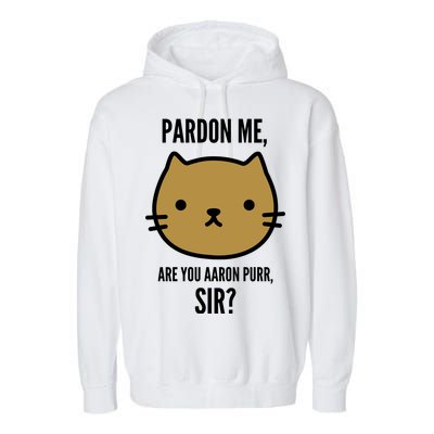 Pardon Me Are You Aaron Purr, Sir? Garment-Dyed Fleece Hoodie