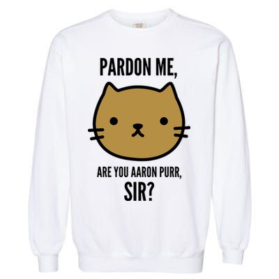 Pardon Me Are You Aaron Purr, Sir? Garment-Dyed Sweatshirt