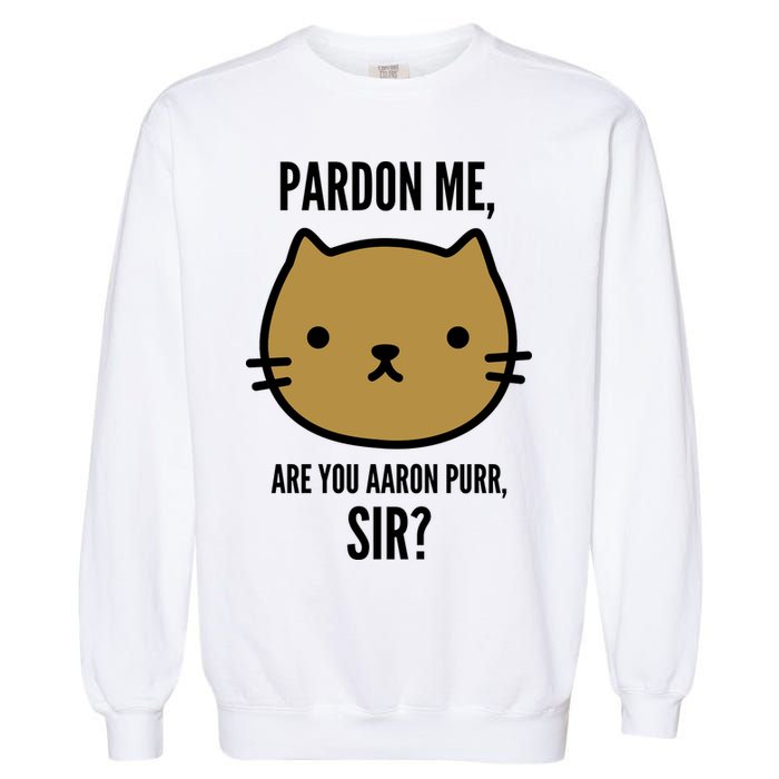 Pardon Me Are You Aaron Purr, Sir? Garment-Dyed Sweatshirt