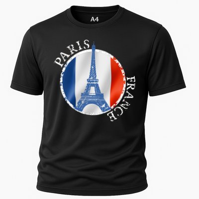 Paris France Peace Eiffel Tower Flag Performance Shirt