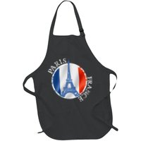 Paris France Peace Eiffel Tower Flag Apron