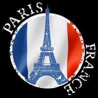 Paris France Peace Eiffel Tower Flag Apron