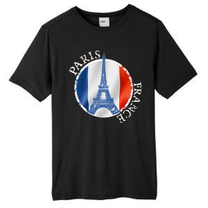 Paris France Peace Eiffel Tower Flag Tall Fusion ChromaSoft Performance T-Shirt