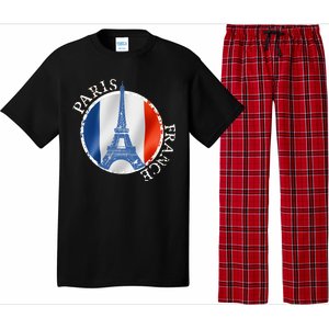 Paris France Peace Eiffel Tower Flag Pajama Set