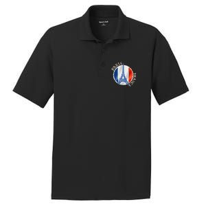 Paris France Peace Eiffel Tower Flag PosiCharge RacerMesh Polo