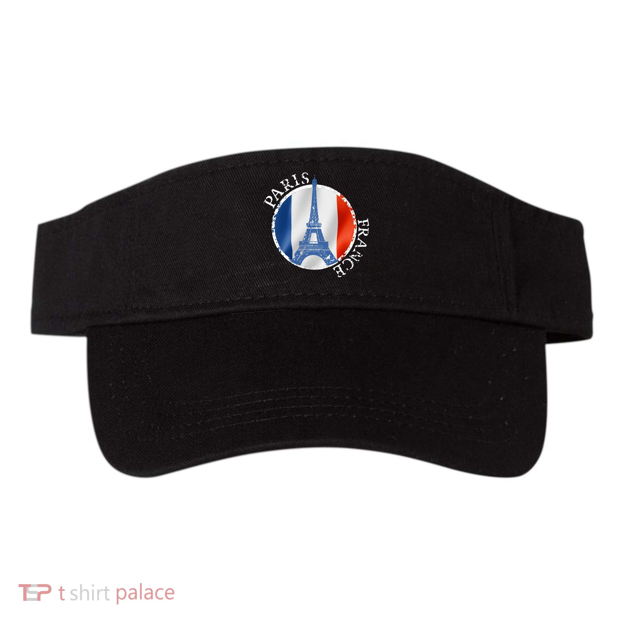 Paris France Peace Eiffel Tower Flag Visor
