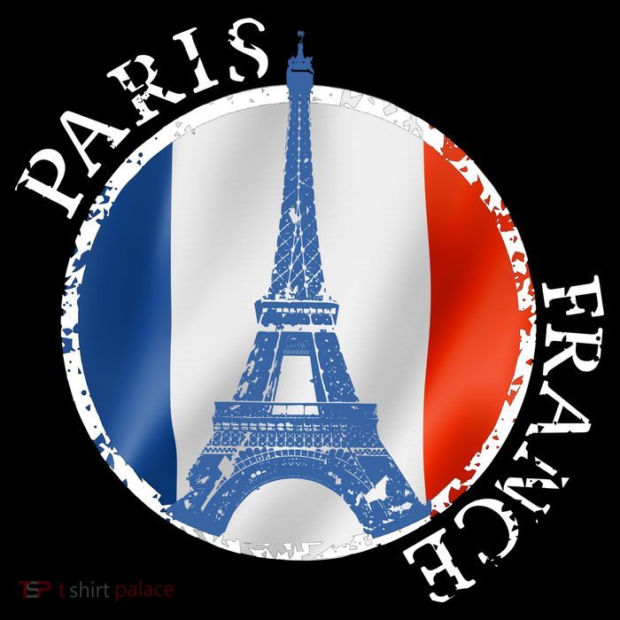 Paris France Peace Eiffel Tower Flag Zip Tote Bag