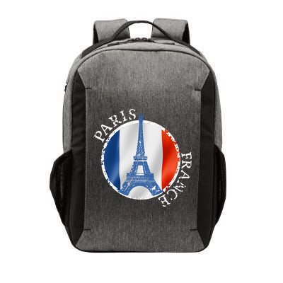Paris France Peace Eiffel Tower Flag Vector Backpack