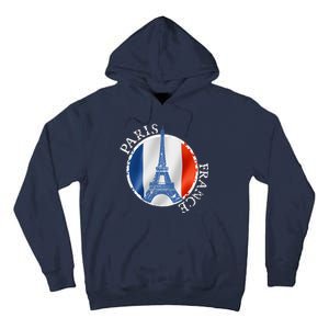 Paris France Peace Eiffel Tower Flag Tall Hoodie