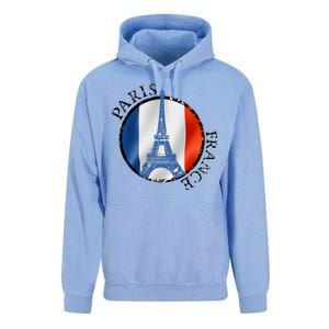 Paris France Peace Eiffel Tower Flag Unisex Surf Hoodie