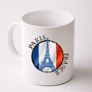 Paris France Peace Eiffel Tower Flag Coffee Mug