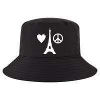 Paris Peace Sign Eiffel Tower Cool Comfort Performance Bucket Hat