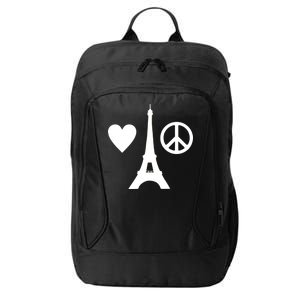 Paris Peace Sign Eiffel Tower City Backpack