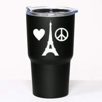 Paris Peace Sign Eiffel Tower Tumbler