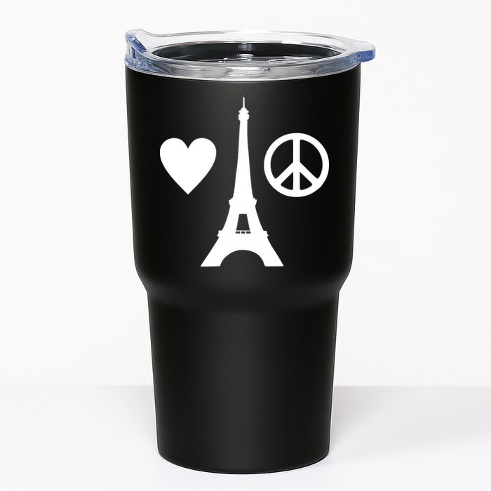 Paris Peace Sign Eiffel Tower Tumbler