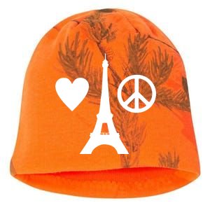 Paris Peace Sign Eiffel Tower Kati - Camo Knit Beanie