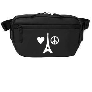 Paris Peace Sign Eiffel Tower Crossbody Pack