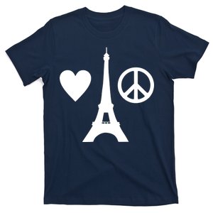 Paris Peace Sign Eiffel Tower T-Shirt