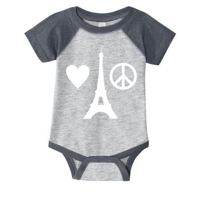 Paris Peace Sign Eiffel Tower Infant Baby Jersey Bodysuit