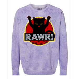 Parody Cat Rawr Logo Colorblast Crewneck Sweatshirt