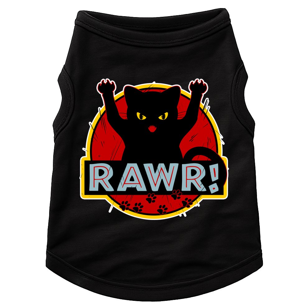 Parody Cat Rawr Logo Doggie Tank