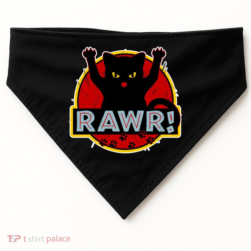 Parody Cat Rawr Logo USA-Made Doggie Bandana