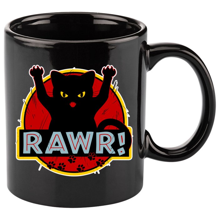 Parody Cat Rawr Logo 11oz C Handle Ceramic Mug
