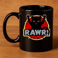 Parody Cat Rawr Logo 11oz C Handle Ceramic Mug
