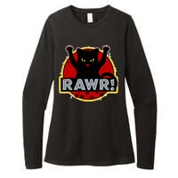 Parody Cat Rawr Logo Womens CVC Long Sleeve Shirt