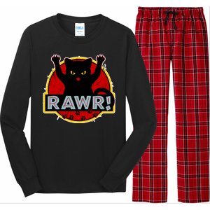 Parody Cat Rawr Logo Long Sleeve Pajama Set