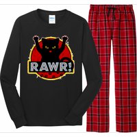 Parody Cat Rawr Logo Long Sleeve Pajama Set