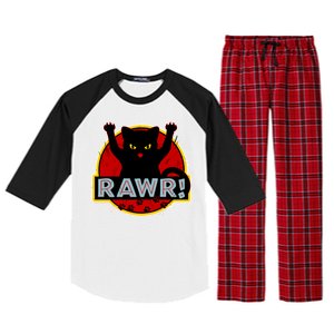 Parody Cat Rawr Logo Raglan Sleeve Pajama Set