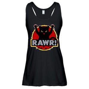 Parody Cat Rawr Logo Ladies Essential Flowy Tank