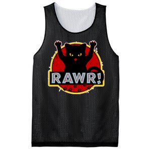 Parody Cat Rawr Logo Mesh Reversible Basketball Jersey Tank