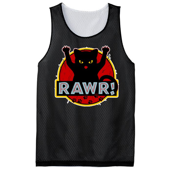 Parody Cat Rawr Logo Mesh Reversible Basketball Jersey Tank