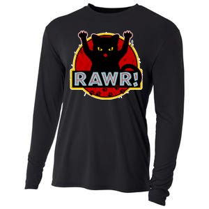 Parody Cat Rawr Logo Cooling Performance Long Sleeve Crew