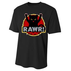 Parody Cat Rawr Logo Performance Sprint T-Shirt