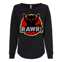 Parody Cat Rawr Logo Womens California Wash Sweatshirt