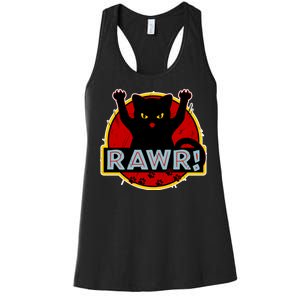 Parody Cat Rawr Logo Women's Racerback Tank