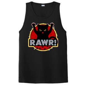 Parody Cat Rawr Logo PosiCharge Competitor Tank