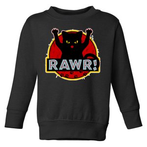 Parody Cat Rawr Logo Toddler Sweatshirt