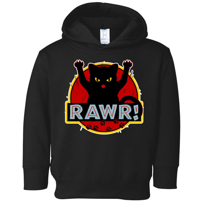 Parody Cat Rawr Logo Toddler Hoodie