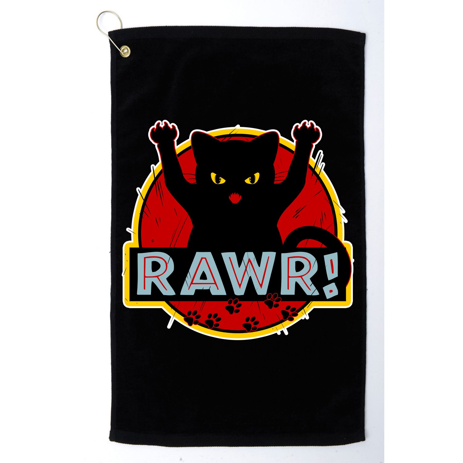 Parody Cat Rawr Logo Golf Towel