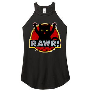 Parody Cat Rawr Logo Women's Perfect Tri Rocker Tank